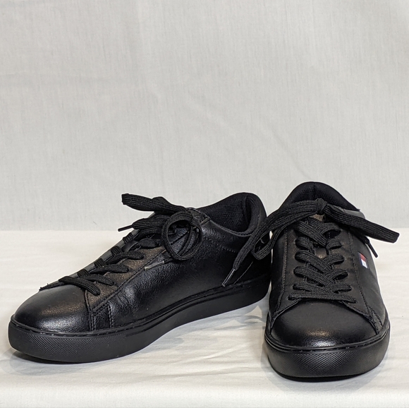 NEW Tommy Hilfiger Mens Brecon Cup Sole Sneaker Black Sz 8.5 black - Picture 2 of 6